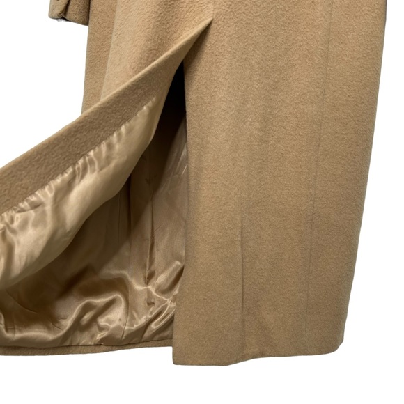 Lauren Ralph Lauren Camel Overcoat Vintage Y2K Made In USA Size 4 Petite - Picture 10 of 17